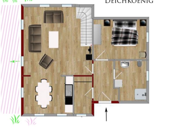 Grundriss unten Deichkönig